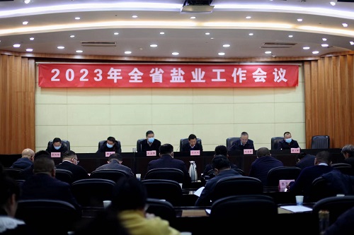 乐竞召开2023年全省盐业工作会议